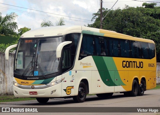 Empresa Gontijo de Transportes 18625 na cidade de Recife, Pernambuco, Brasil, por Victor Hugo. ID da foto: 10243577.