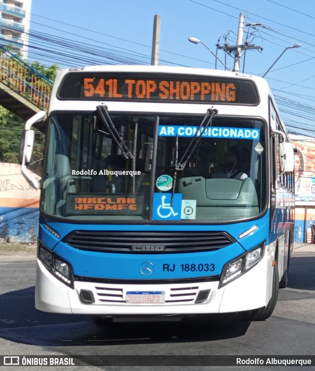 Viação Nossa Senhora da Penha RJ 188.033 na cidade de Nova Iguaçu, Rio de Janeiro, Brasil, por Rodolfo Albuquerque. Número da foto: #10243024.