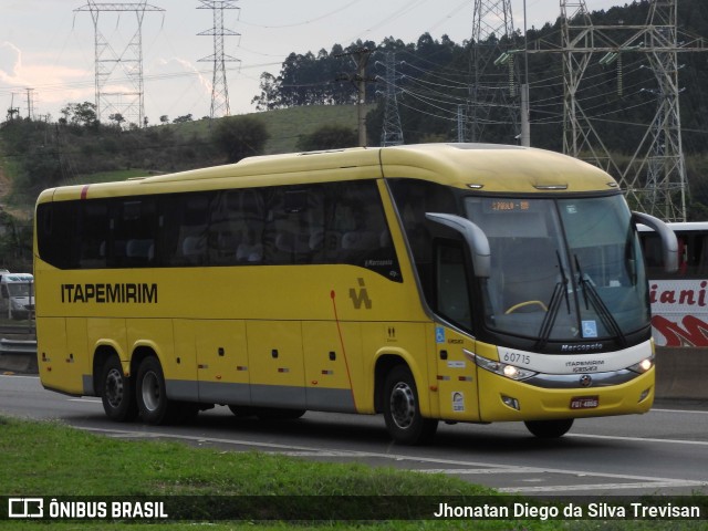 Viação Itapemirim 60715 na cidade de Aparecida, São Paulo, Brasil, por Jhonatan Diego da Silva Trevisan. Número da foto: #10243324.