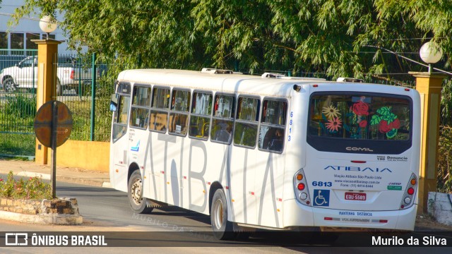 Viação Atibaia São Paulo 6813 na cidade de Jarinu, São Paulo, Brasil, por Murilo da Silva. ID da foto: 10245831.