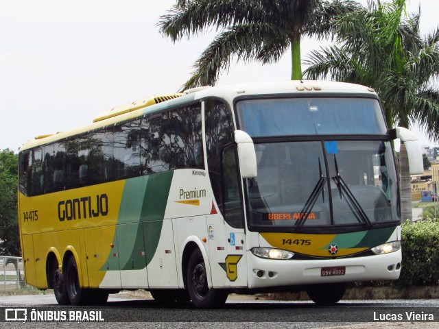 Empresa Gontijo de Transportes 14475 na cidade de Uberlândia, Minas Gerais, Brasil, por Lucas Vieira. Número da foto: #10245056.