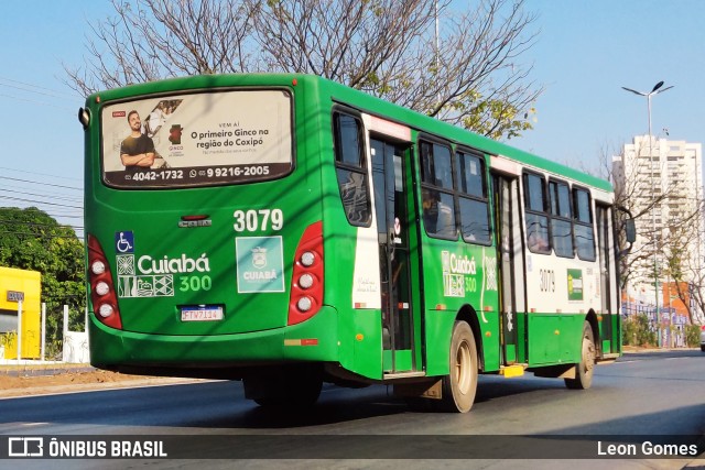 Expresso Caribus Transportes 3079 na cidade de Cuiabá, Mato Grosso, Brasil, por Leon Gomes. ID da foto: 10328138.