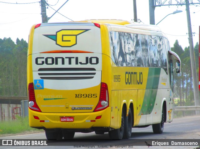 Empresa Gontijo de Transportes 18985 na cidade de Eunápolis, Bahia, Brasil, por Eriques  Damasceno. Número da foto: #10330311.