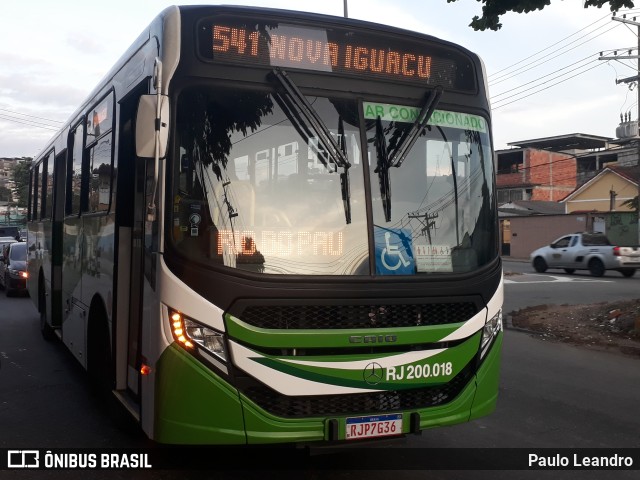 Viação São José RJ 200.018 na cidade de Rio de Janeiro, Rio de Janeiro, Brasil, por Paulo Leandro. Número da foto: #10330433.