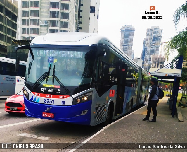 Metra - Sistema Metropolitano de Transporte 8251 na cidade de São Paulo, São Paulo, Brasil, por Lucas Santos da Silva. ID da foto: 10327872.