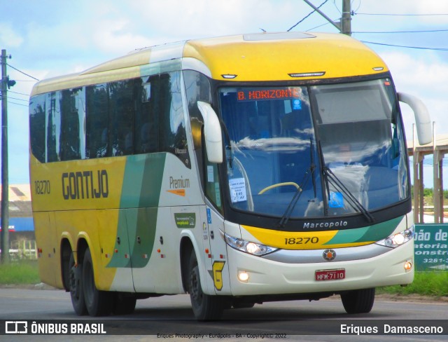 Empresa Gontijo de Transportes 18270 na cidade de Eunápolis, Bahia, Brasil, por Eriques  Damasceno. Número da foto: #10330313.