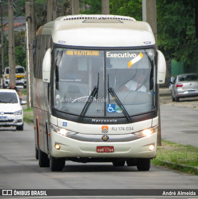 Viação Cidade do Aço RJ 174.034 na cidade de Rio de Janeiro, Rio de Janeiro, Brasil, por André Almeida. Número da foto: #10331331.
