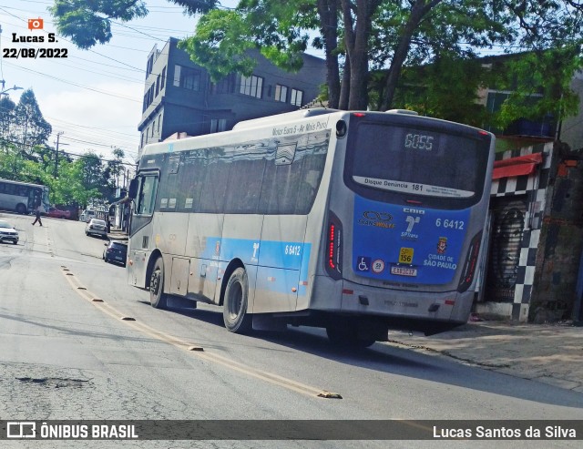 Transwolff Transportes e Turismo 6 6412 na cidade de São Paulo, São Paulo, Brasil, por Lucas Santos da Silva. Número da foto: #10327854.
