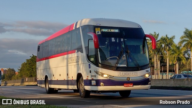 Viação Piracicabana 1481 na cidade de São José dos Campos, São Paulo, Brasil, por Robson Prado. ID da foto: 10331142.