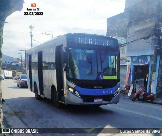 Transwolff Transportes e Turismo 6 6104 na cidade de São Paulo, São Paulo, Brasil, por Lucas Santos da Silva. ID da foto: 10327861.