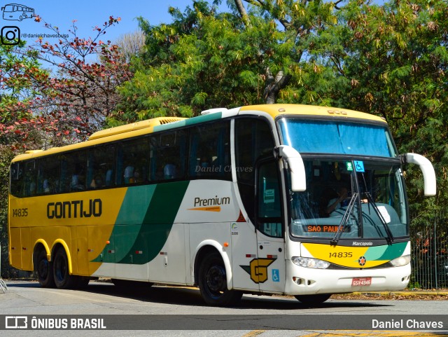 Empresa Gontijo de Transportes 14835 na cidade de São Paulo, São Paulo, Brasil, por Daniel Chaves. ID da foto: 10329216.