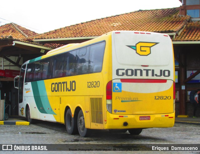 Empresa Gontijo de Transportes 12820 na cidade de Porto Seguro, Bahia, Brasil, por Eriques  Damasceno. Número da foto: #10330292.