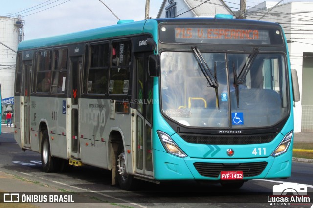 VSFL - Viação São Francisco 411 na cidade de Juiz de Fora, Minas Gerais, Brasil, por Lucas Alvim. Número da foto: #10327696.