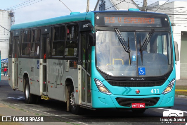 VSFL - Viação São Francisco 411 na cidade de Juiz de Fora, Minas Gerais, Brasil, por Lucas Alvim. ID da foto: 10327696.