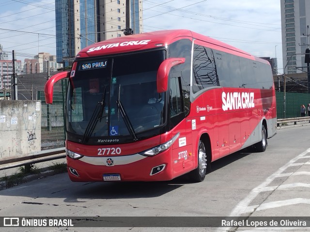 Viação Santa Cruz 27720 na cidade de São Paulo, São Paulo, Brasil, por Rafael Lopes de Oliveira. Número da foto: #10331197.