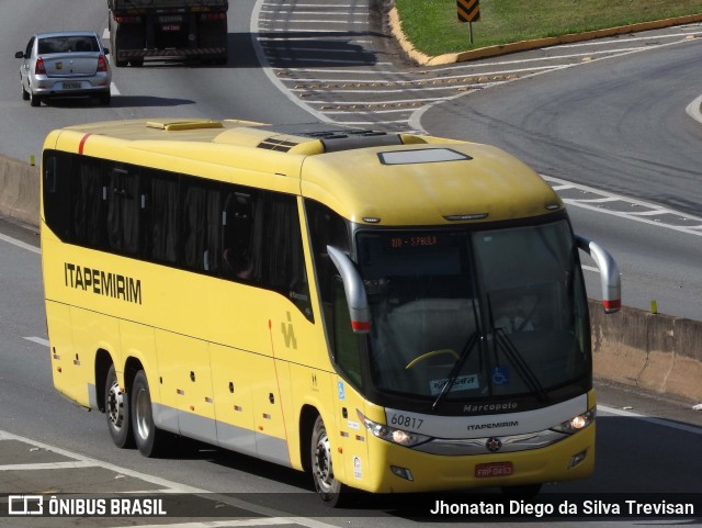 Viação Itapemirim 60817 na cidade de Lavrinhas, São Paulo, Brasil, por Jhonatan Diego da Silva Trevisan. ID da foto: 10329650.