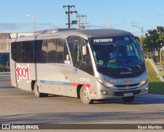 Auto Viação 1001 RJ 108.320 na cidade de Rio das Ostras, Rio de Janeiro, Brasil, por Ryan Martins. ID da foto: 10333951.