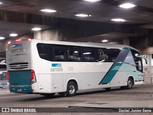 Santa Fé Transportes 105 na cidade de Belo Horizonte, Minas Gerais, Brasil, por Daniel Junior Sena. Número da foto: #10334733.