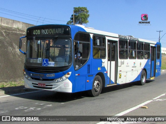 Onicamp Transporte Coletivo 4869 na cidade de Campinas, São Paulo, Brasil, por Henrique Alves de Paula Silva. Número da foto: #10334449.