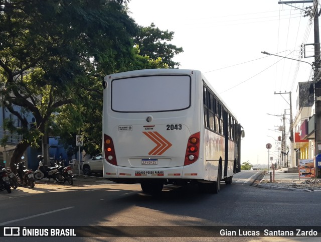 Transvida Transporte Coletivo 2043 na cidade de Ji-Paraná, Rondônia, Brasil, por Gian Lucas  Santana Zardo. Número da foto: #10331898.