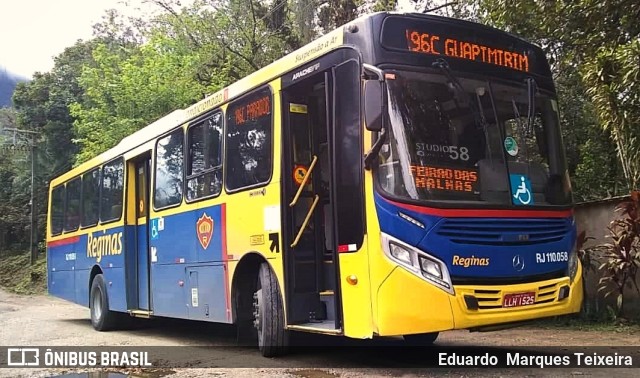 Auto Viação Reginas RJ 110.058 na cidade de Guapimirim, Rio de Janeiro, Brasil, por Eduardo  Marques Teixeira. Número da foto: #10333740.
