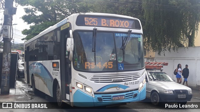 Auto Viação Vera Cruz - Belford Roxo RJ 112.227 na cidade de Nova Iguaçu, Rio de Janeiro, Brasil, por Paulo Leandro. Número da foto: #10334254.