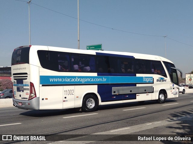 Auto Viação Bragança 11002 na cidade de São Paulo, São Paulo, Brasil, por Rafael Lopes de Oliveira. ID da foto: 10333738.