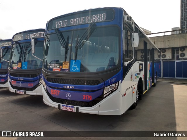 BR7 Mobilidade 3179 na cidade de São Bernardo do Campo, São Paulo, Brasil, por Gabriel Garves. Número da foto: #10334281.