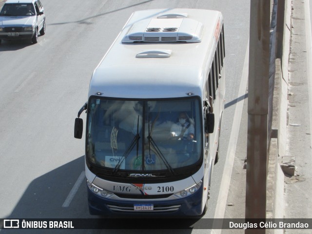 VMG - Viação Minas Gerais 2100 na cidade de Belo Horizonte, Minas Gerais, Brasil, por Douglas Célio Brandao. Número da foto: #10334079.