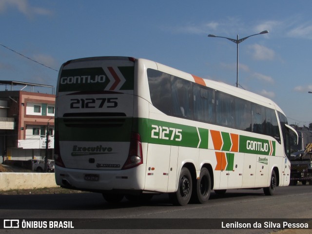 Empresa Gontijo de Transportes 21275 na cidade de Caruaru, Pernambuco, Brasil, por Lenilson da Silva Pessoa. ID da foto: 10333580.