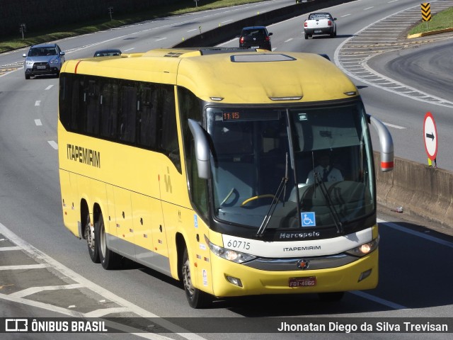 Viação Itapemirim 60715 na cidade de Lavrinhas, São Paulo, Brasil, por Jhonatan Diego da Silva Trevisan. Número da foto: #10332833.