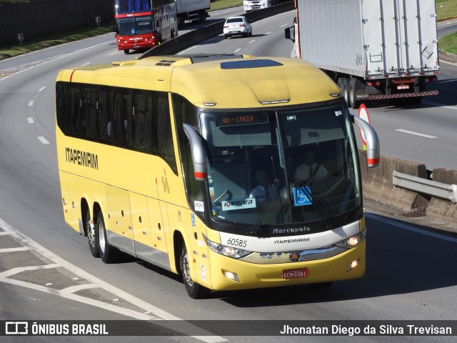 Viação Itapemirim 60585 na cidade de Lavrinhas, São Paulo, Brasil, por Jhonatan Diego da Silva Trevisan. Número da foto: #10332828.