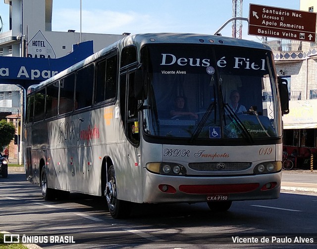 BDR Transportes 019 na cidade de Aparecida, São Paulo, Brasil, por Vicente de Paulo Alves. ID da foto: 10334659.