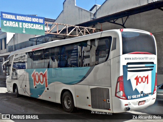 Auto Viação 1001 RJ 108.519 na cidade de Rio de Janeiro, Rio de Janeiro, Brasil, por Zé Ricardo Reis. Número da foto: #10247285.