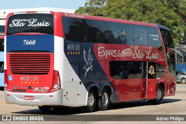 Expresso São Luiz 7660 na cidade de Goiânia, Goiás, Brasil, por Adriel Philipe. ID da foto: 10246282.