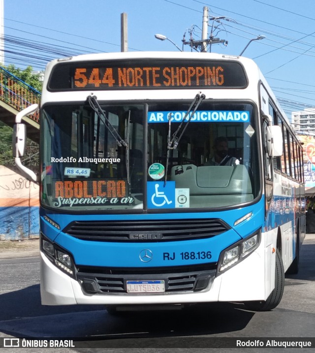 Viação Nossa Senhora da Penha RJ 188.136 na cidade de Nova Iguaçu, Rio de Janeiro, Brasil, por Rodolfo Albuquerque. Número da foto: #10246740.
