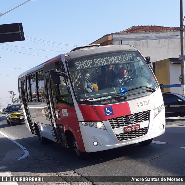 Allibus Transportes 4 5735 na cidade de São Paulo, São Paulo, Brasil, por Andre Santos de Moraes. Número da foto: #10248447.