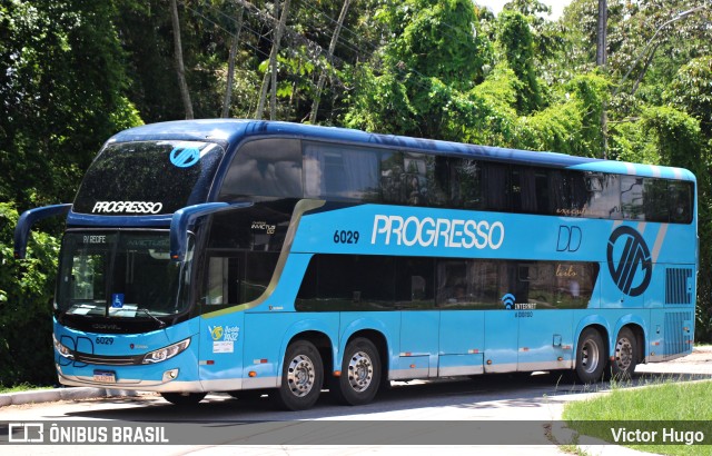 Auto Viação Progresso 6029 na cidade de Recife, Pernambuco, Brasil, por Victor Hugo. ID da foto: 10247302.