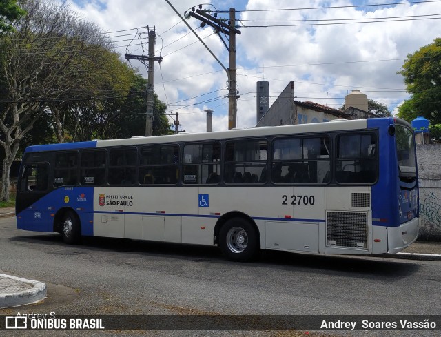 Sambaíba Transportes Urbanos 2 2700 na cidade de São Paulo, São Paulo, Brasil, por Andrey  Soares Vassão. Número da foto: #10246509.