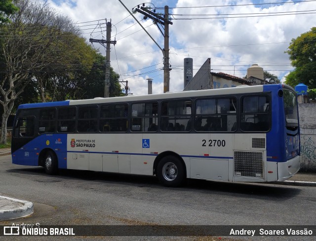 Sambaíba Transportes Urbanos 2 2700 na cidade de São Paulo, São Paulo, Brasil, por Andrey  Soares Vassão. ID da foto: 10246509.