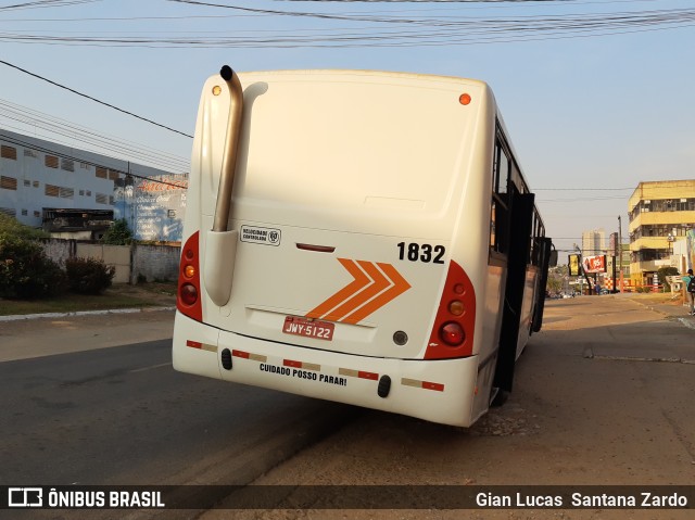 Transvida Transporte Coletivo 1832 na cidade de Ji-Paraná, Rondônia, Brasil, por Gian Lucas  Santana Zardo. ID da foto: 10246361.