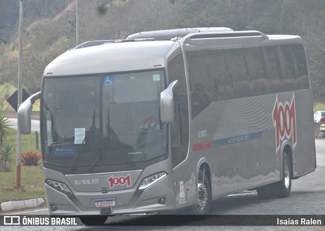 Auto Viação 1001 RJ 108.117 na cidade de Juiz de Fora, Minas Gerais, Brasil, por Isaias Ralen. Número da foto: #10247383.