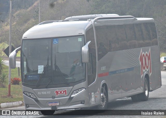 Auto Viação 1001 RJ 108.117 na cidade de Juiz de Fora, Minas Gerais, Brasil, por Isaias Ralen. ID da foto: 10247383.