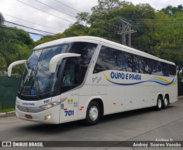 Viação Ouro e Prata 701 na cidade de São Paulo, São Paulo, Brasil, por Andrey  Soares Vassão. Número da foto: #10246473.