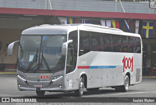 Auto Viação 1001 RJ 108.117 na cidade de Juiz de Fora, Minas Gerais, Brasil, por Isaias Ralen. Número da foto: #10247397.