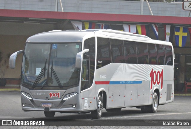 Auto Viação 1001 RJ 108.117 na cidade de Juiz de Fora, Minas Gerais, Brasil, por Isaias Ralen. ID da foto: 10247397.