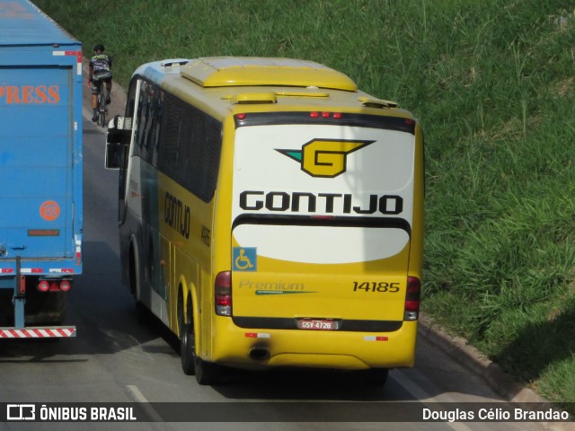 Empresa Gontijo de Transportes 14185 na cidade de Belo Horizonte, Minas Gerais, Brasil, por Douglas Célio Brandao. ID da foto: 10248247.