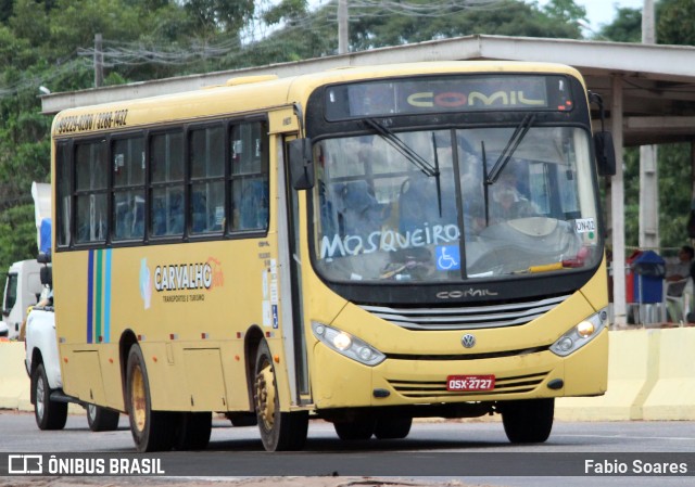 Carvalho Tur Transportes e Turismo 2727 na cidade de Ananindeua, Pará, Brasil, por Fabio Soares. ID da foto: 10246091.