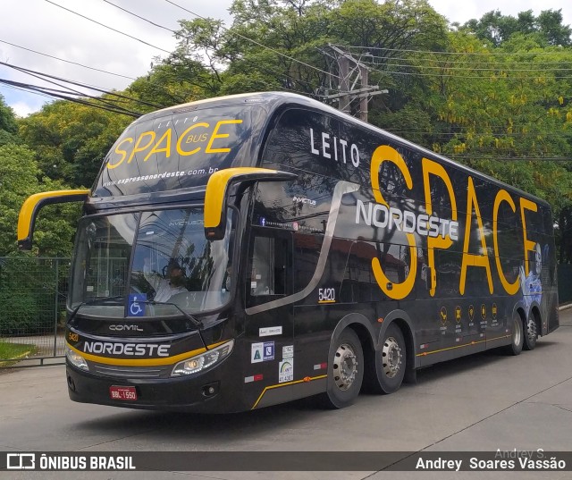 Expresso Nordeste 5420 na cidade de São Paulo, São Paulo, Brasil, por Andrey  Soares Vassão. Número da foto: #10246465.