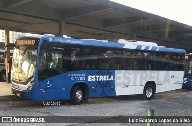 Viação Estrela RJ 177.029 na cidade de Niterói, Rio de Janeiro, Brasil, por Luiz Eduardo Lopes da Silva. ID da foto: 10246304.